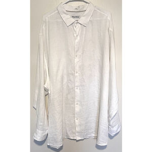 Tommy Bahama Linen Shirt Men’s XXXL 3XL Embroidered Button Up Beach Resort
